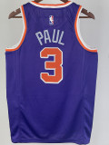 22-23 SUNS PAUL #3 Purple Top Quality Hot Pressing NBA Jersey