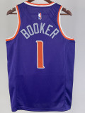 22-23 SUNS BOOKER #1 Purple Top Quality Hot Pressing NBA Jersey