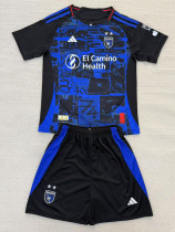 25-26 San Jose Earthquakes Home Kids Soccer Jersey *带章