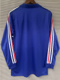 1984-1986 France Home Long Sleeve Retro Soccer Jersey (长袖)