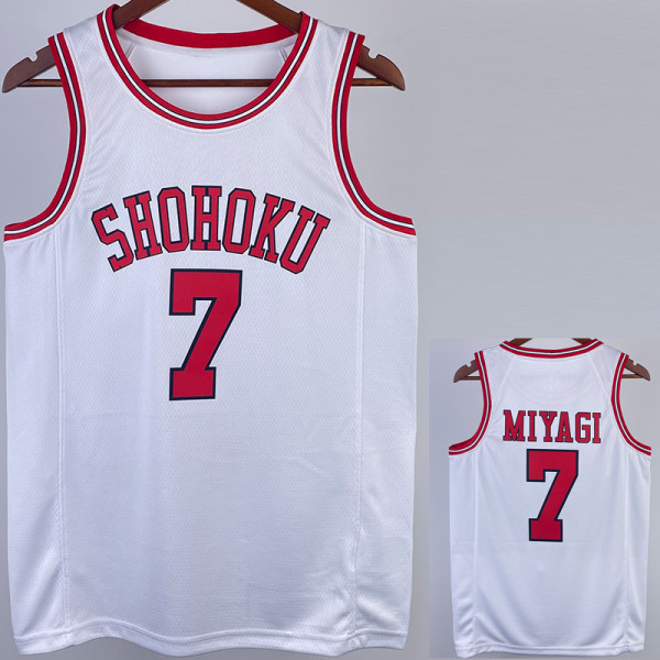 2023 SHOHOKU MIYAGI #7 White Top Quality Hot Pressing NBA Jersey