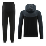 24 NK Dark gray Hoodie Jacket Tracksuit #NM07(深灰色)