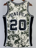 2013-14 SA Spurs GINOBILI #20 Green CamouflageTop Quality Hot Pressing NBA Jersey (迷彩）