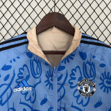 24-25 Man Utd Blue & khaki Double Sided Windbreaker (双面风衣)