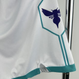 Hornets White City Edition Top Quality NBA Pants