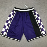 Kings Purple City Edition Top Quality NBA Pocket Pants #国王队