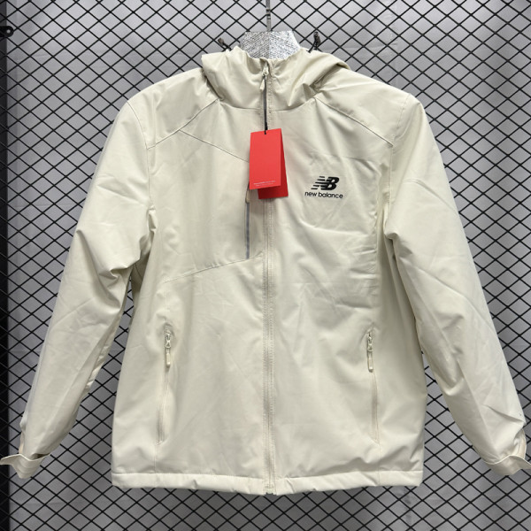 2024 NB Velvet Thickened warm Beige Outdoor Jackets #F8加绒冲锋衣