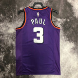22-23 SUNS PAUL #3 Purple Top Quality Hot Pressing NBA Jersey (Retro Logo)