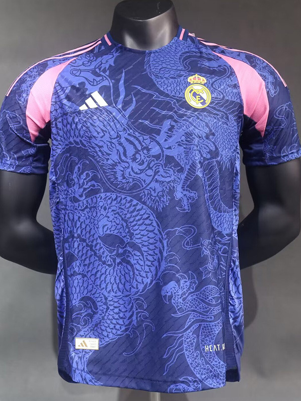 23-24 RMA Blue Purple Special Edition Player Version Soccer Jersey 蓝紫龙