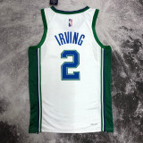 2022 Dallas Mavericks IRVING #2 White Green City Edition Top Quality Hot Pressing NBA Jersey