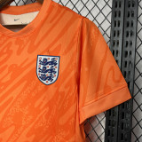 24-25 England Orange GoalKeeper Soccer Jersey