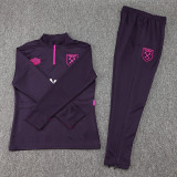 24-25 West Ham Purple Half Pull Tracksuit (半拉链)