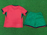 24-25 Portugal Home Kids Player Version Soccer Jersey (球员童装)