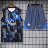 24-25 INT Gray blue Tank top and shorts suit