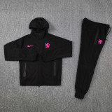 24-25 CHE Black Hoodie Jacket Tracksuit #01