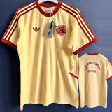 2024 Colombia Yellow Casual Retro Edition T-Shirts (High Quality)