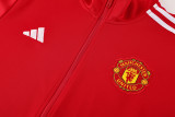24-25 Man Utd Red Jacket Tracksuit #01