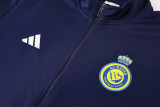 24-25 Al-Nassr Royal blue Jacket Tracksuit #01
