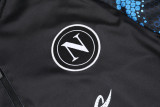 24-25 Napoli Blue Black Kids Half Pull Tracksuit (童装)(半拉链)