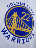 22-23 WARRIORS WIGGINS #22 White Top Quality Hot Pressing NBA Jersey (V领)