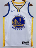 22-23 WARRIORS THOMPSON #11 White Top Quality Hot Pressing NBA Jersey (V领)