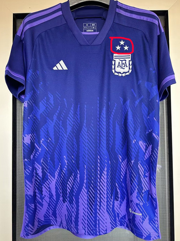 22-23 Argentina Away 3 Stars Fans Soccer Jersey (三星)