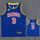 Warriors POOLE #3 Blue 75th Anniversary Retro NBA Jersey