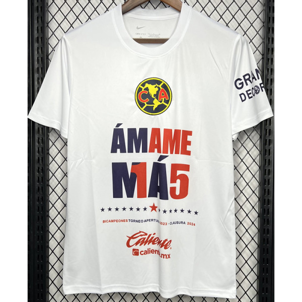 23-24 Club America White Champion Special Edition Training Shirts 15冠军版