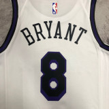 22-23 LAKERS BRYANT #8 White City Edition Top Quality Hot Pressing NBA Jersey