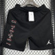 M006 Jordan Black Pure Cotton Fabric Casual Short Pants