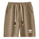 2025 AD Brown Pure Cotton Fabric Casual Short Pants