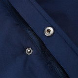 24-25 Man Utd Royal Blue Hooded Windbreaker Fabric Cotton Coat #G220