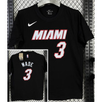 T142 HEAT WADE #3 Black High Quality Casual T-Shirt