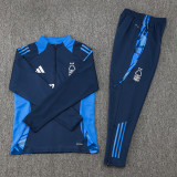 24-25 Nottingham Forest Royal blue Half Pull Tracksuit (半拉链)
