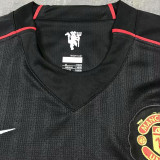 2007-2008 Man Utd Away Black long sleeve Retro soccer jersey (长袖)