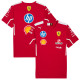2025 F1 Ferrari Red T-Shirts Racing Suit (圆领)