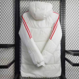 23-24 Benfica White Hooded Cotton Coat Red Edge (红色边) 棉衣