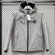 24-25 PSG Jordan Cotton Thickened warm Grey Outdoor Jackets #A805加棉冲锋衣
