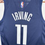 20-21 Dallas Mavericks IRVING #11 Royal Blue Top Quality Hot Pressing NBA Jersey (Trapeze Edition)飞人版