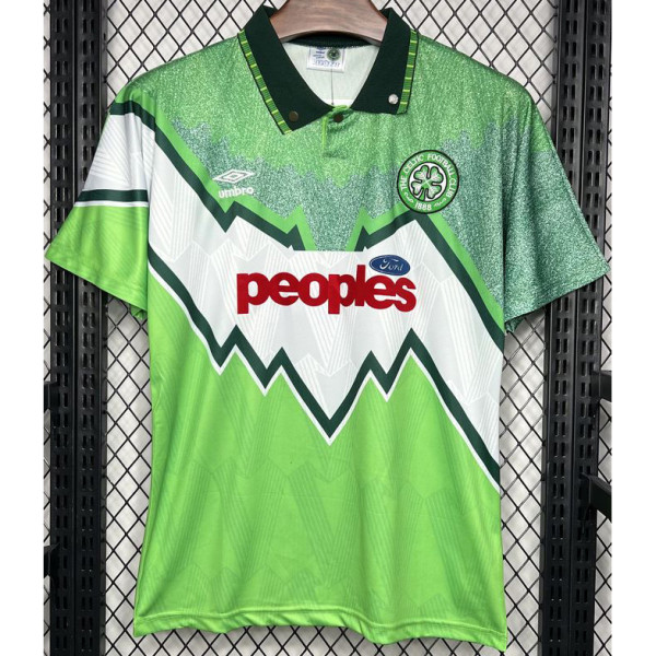 1991-1992 Celtic Away Green Retro Soccer Jersey