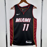 22-23 HEAT JAQUEZ JR. #11 Black Top Quality Hot Pressing NBA Jersey (V领）
