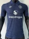 24-25 Man Utd Blue Special Edition Player Version Training shirts *三叶草翻领
