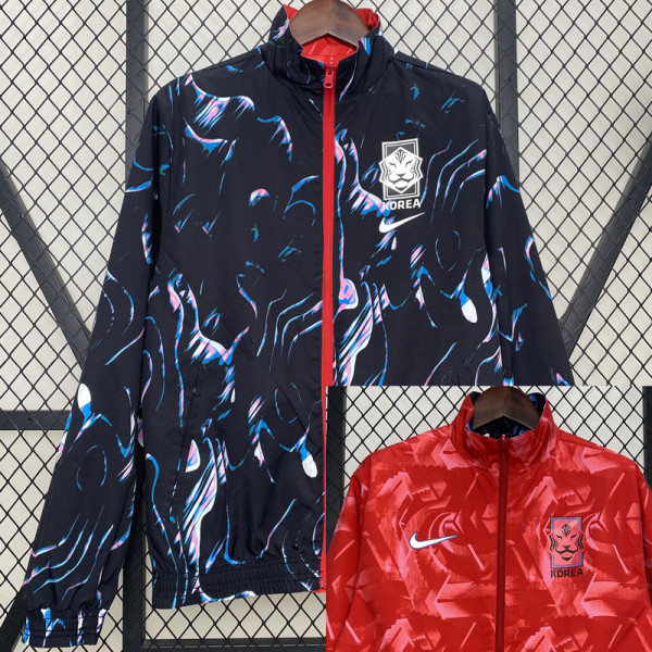 24-25 Tigres UANL Black & Red Double Sided Windbreaker (双面风衣)