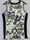 2013-14 SA Spurs GINOBILI #20 Green CamouflageTop Quality Hot Pressing NBA Jersey (迷彩）