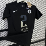 T140 Dallas Mavericks IRVING #2 Black High Quality Casual T-Shirt