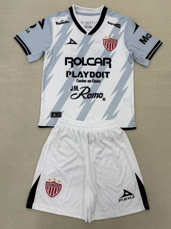 24-25 Necaxa Away Kids Soccer Jersey