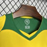 2004 Brazil Home Retro Soccer Jersey