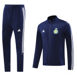 24-25 Al-Nassr Royal blue Jacket Tracksuit #01