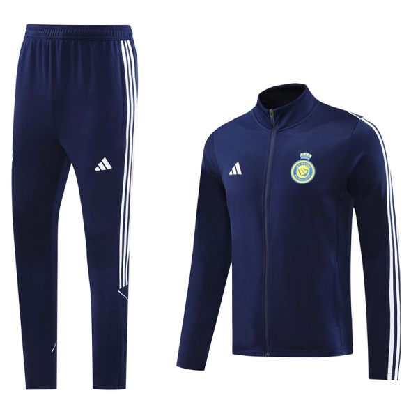 24-25 Al-Nassr Royal blue Jacket Tracksuit #01