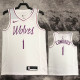 2018-19 Timberwolves EDWARDS #1 White Retro Top Quality Hot Pressing NBA Jersey